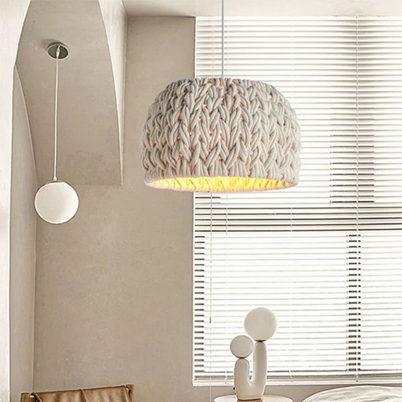 ZenAura Japanse Rieten Hanglamp - plafondlamp - sfeerbeeld