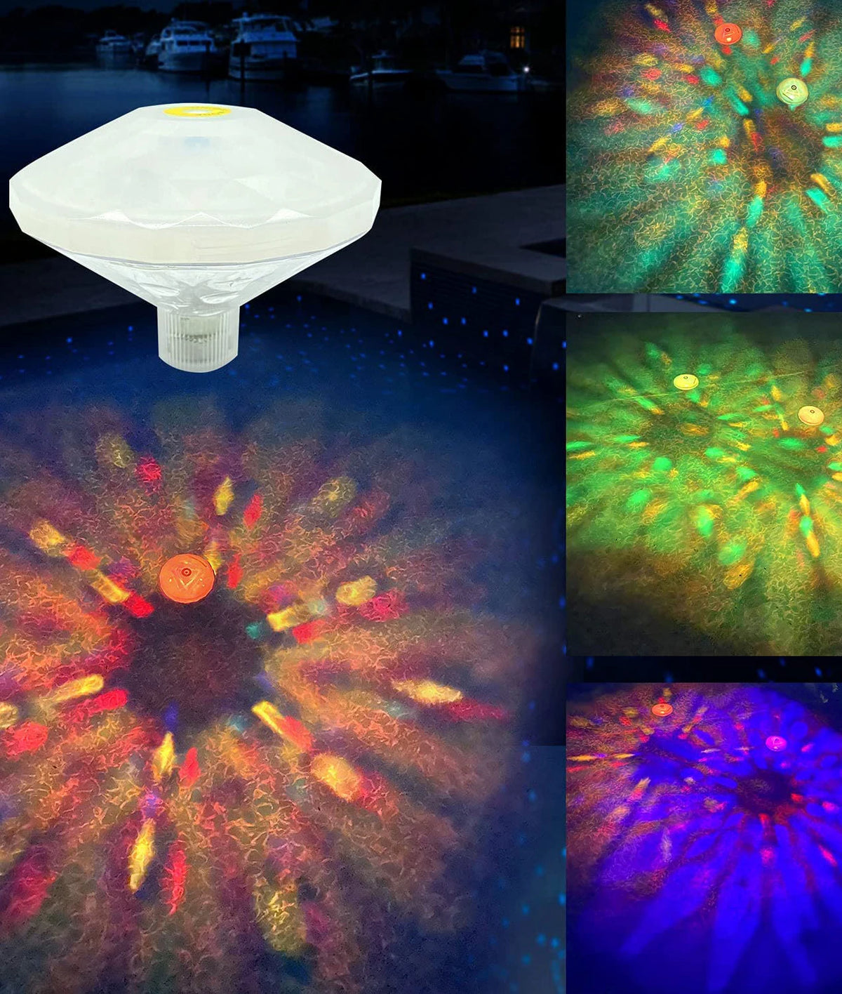 AQUAGLOW RGB Drijvende Disco Lamp - buitenverlichting - in de kamer