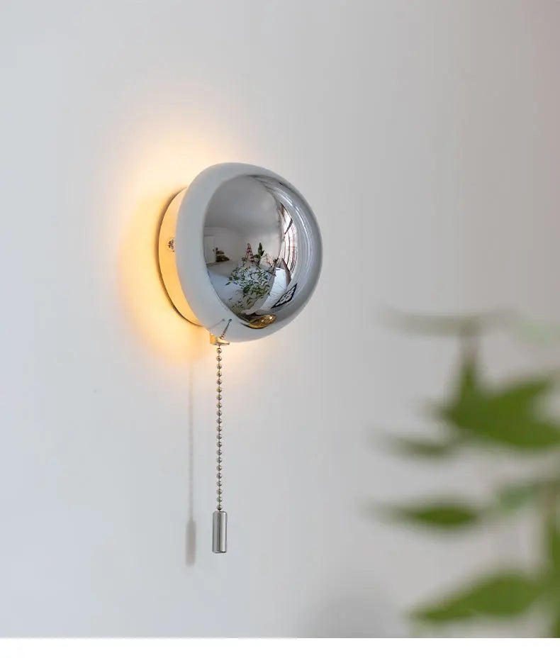 ChromeMush Bauhaus Designer Wandlamp - wandlamp - sfeerbeeld