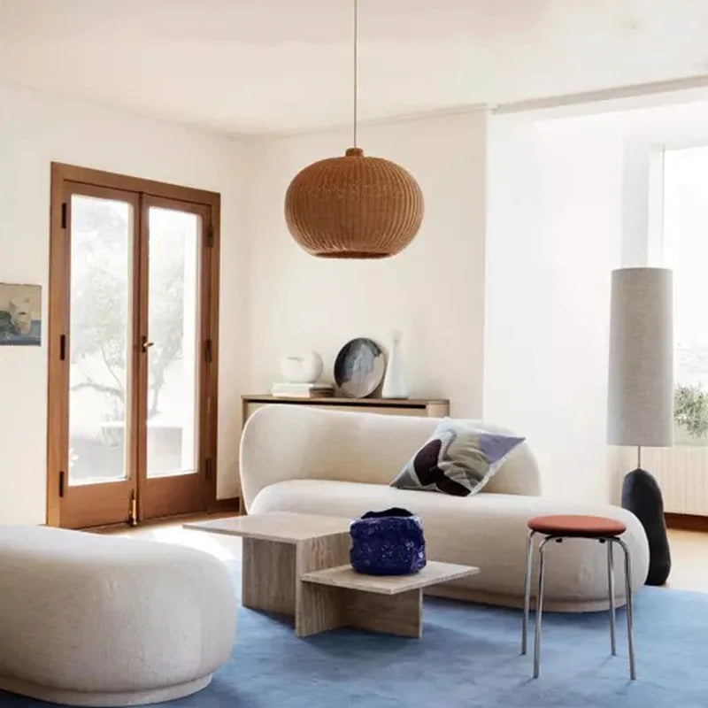 Bohemian Wicker Pendant Light - hanglampen - in de kamer