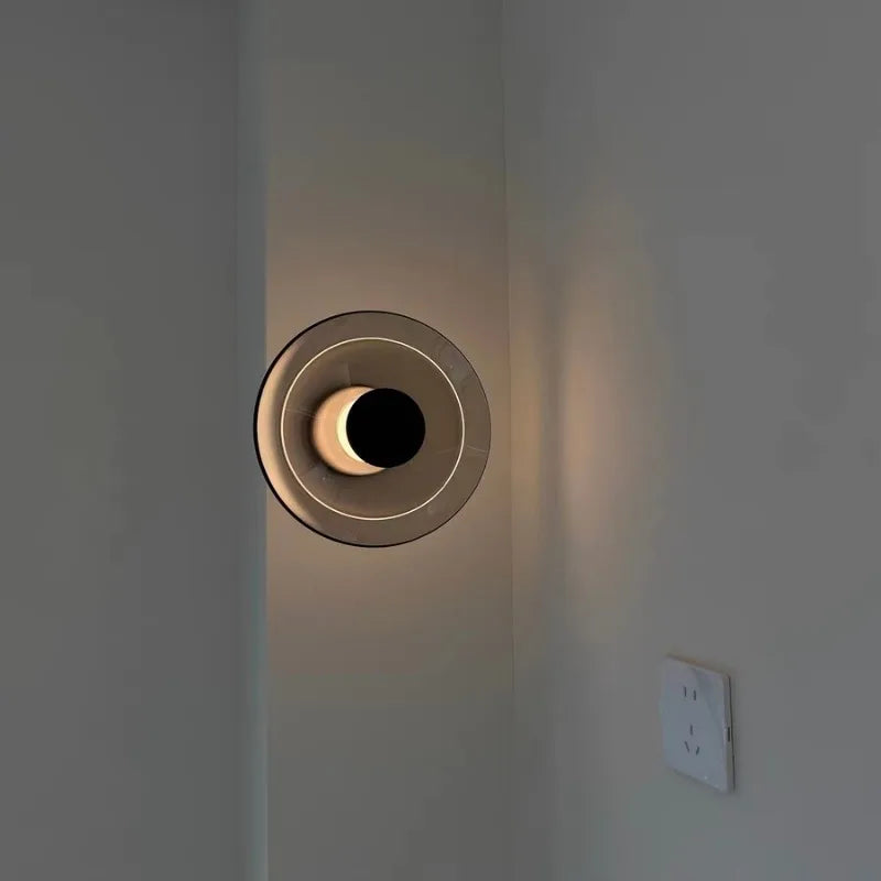 Nordic AuraGlass – Moderne Glazen LED Wandlamp - wandlamp