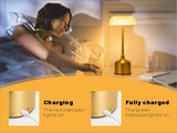 LumiVintage 3000 – Retro LED Tafellamp met Touchbediening en 3000mAh Oplaadbare Batterij
