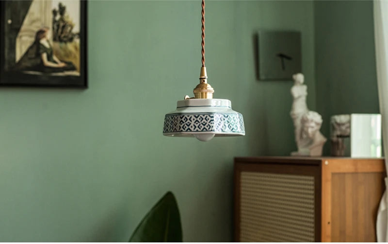 AuroraVerde Donkergroene Keramische Hanglamp - hanglampen - afmetingen