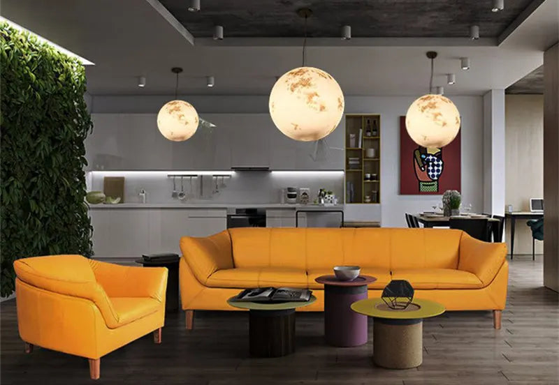 LunaNord – Scandinavische Volle Maan Hanglamp - hanglampen - gemonteerd