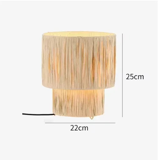 ZENLUMI Japanse Rieten Hanglamp