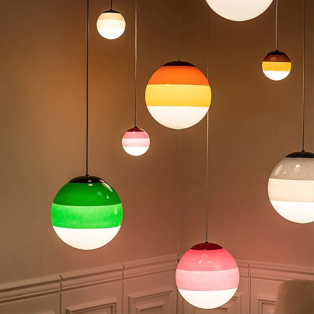 Luxe Design Glazen Bol Hanglamp - hanglampen - sfeerbeeld