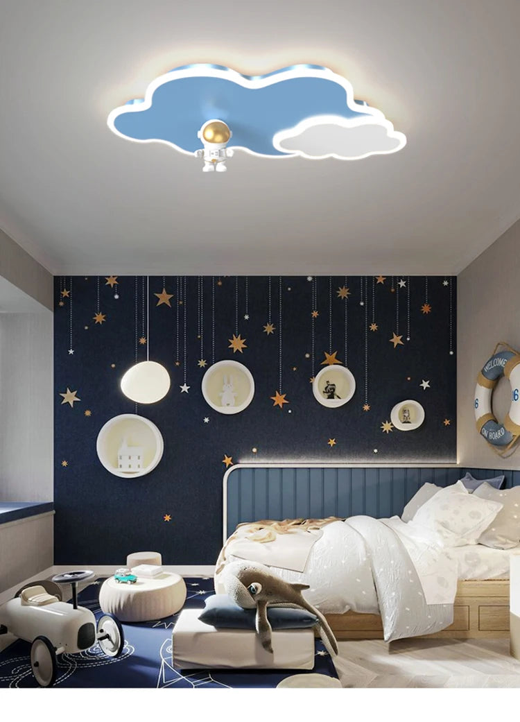CosmoGlow Astronaut Wolkenplafondlamp - plafondlamp - in de kamer