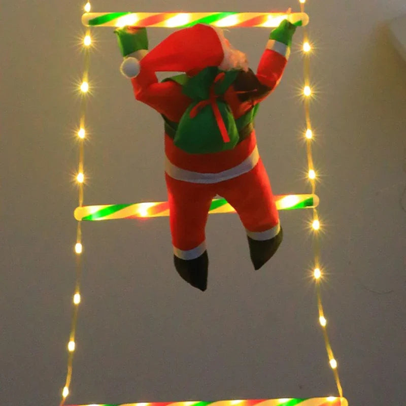 KerstLuxe Santa Claus Klimtouw LED Sfeerverlichting – 1M / 3M USB String Light - buitenverlichting - zijaanzicht