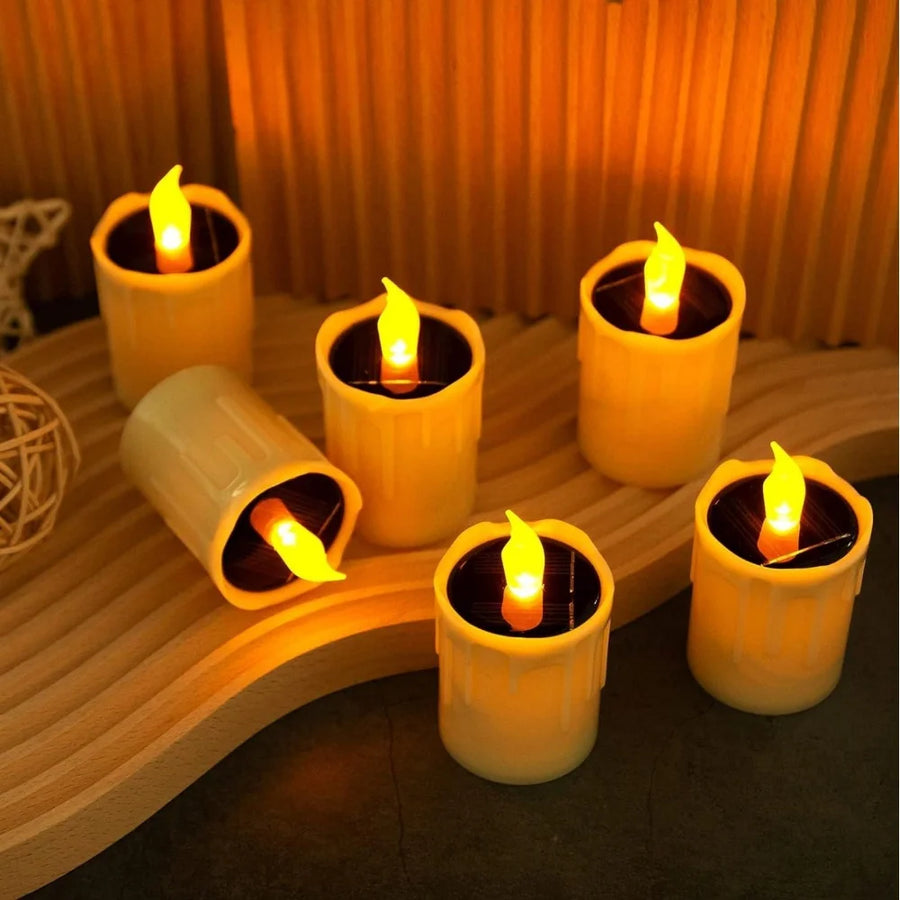 SOLAGLOW 6-Delige Solar LED Theelichtjes