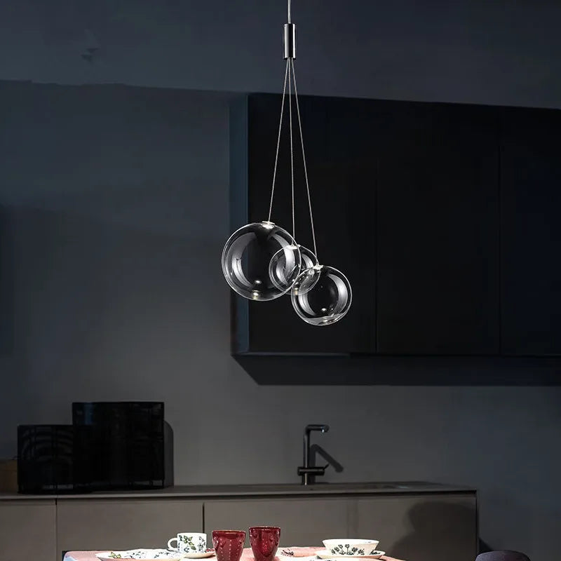 Luxe Glazen Bol Hanglamp - hanglampen - in de kamer