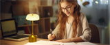 LumiVintage 3000 – Retro LED Tafellamp met Touchbediening en 3000mAh Oplaadbare Batterij