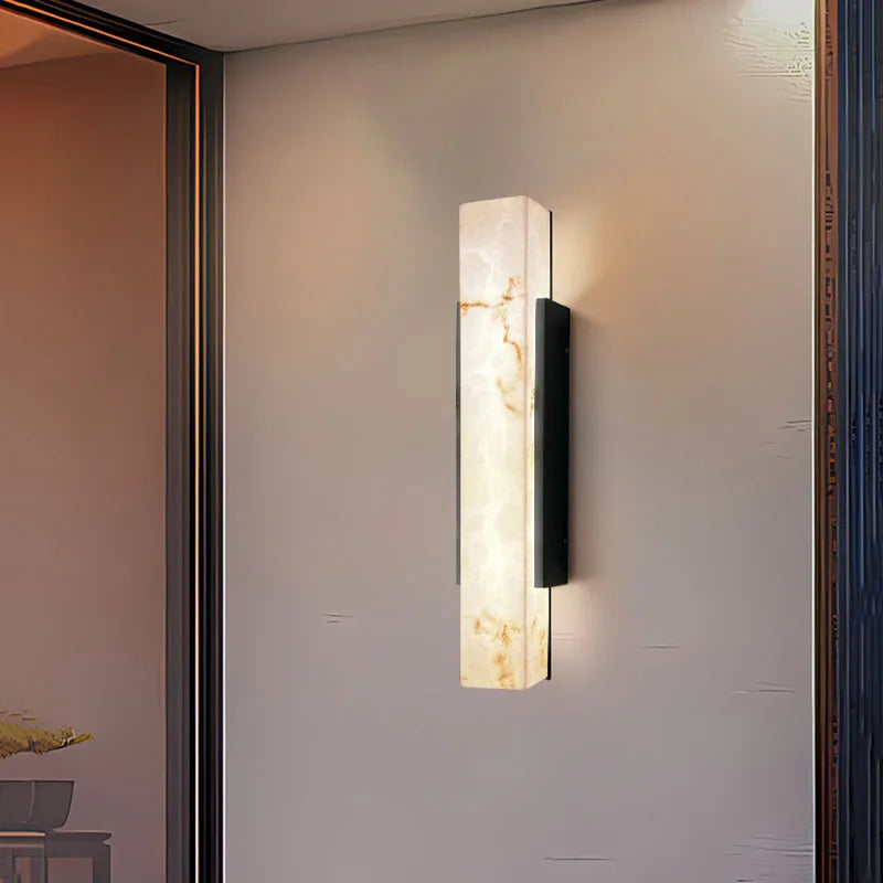 SOLMAR Marmeren LED Wandlamp - buitenverlichting - sfeerbeeld