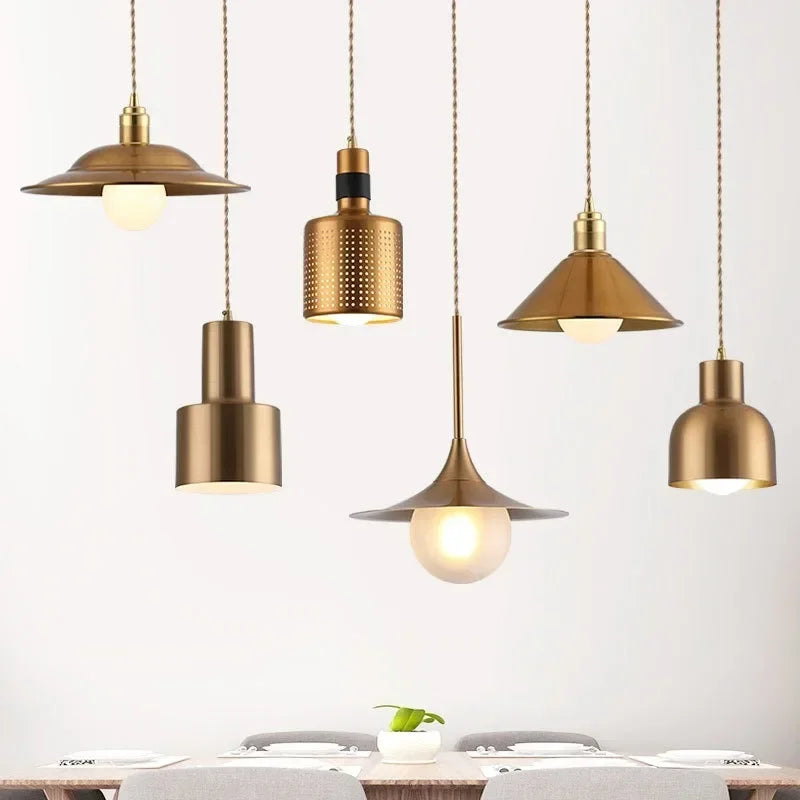 AuroraNord Goudgeplateerde Nordic Hanglamp - wandlamp - sfeerbeeld