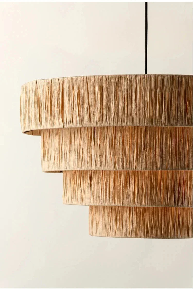 ZENLUMI Japanse Rieten Hanglamp - hanglampen - sfeerbeeld