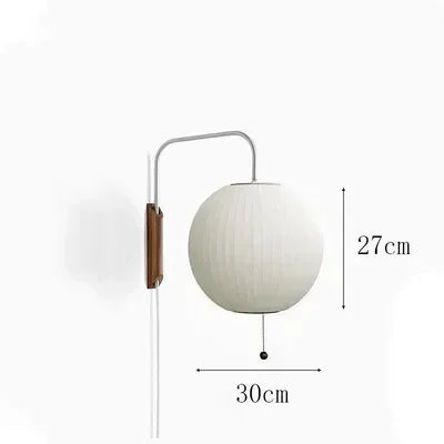 SakuraSilk – Japanse Handgeweven Zijde Wandlamp