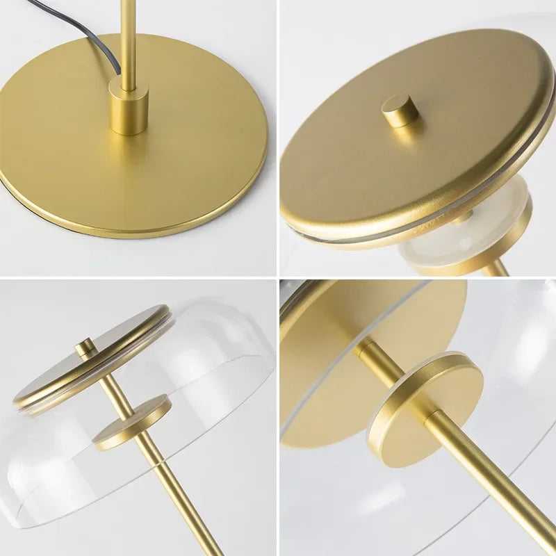 Aurélo – Designer Tafellamp van Glas met LED in Postmoderne Stijl - tafellampen - close-up