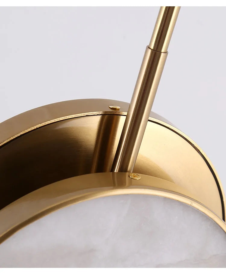 Round Marble Wall Lamp