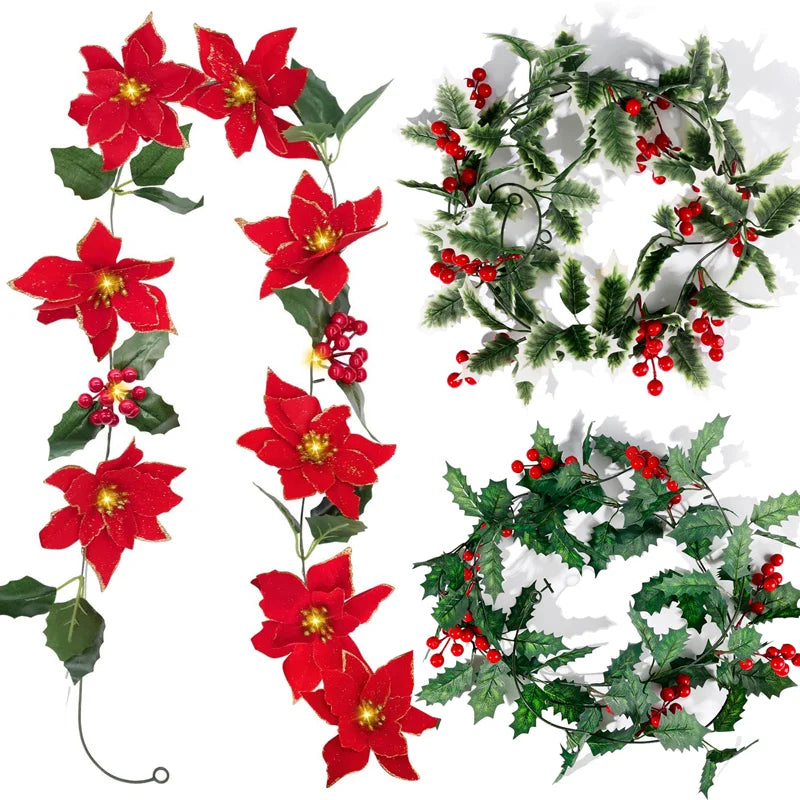 LumiBerry 2M LED Kerstguirlande - buitenverlichting - zijaanzicht
