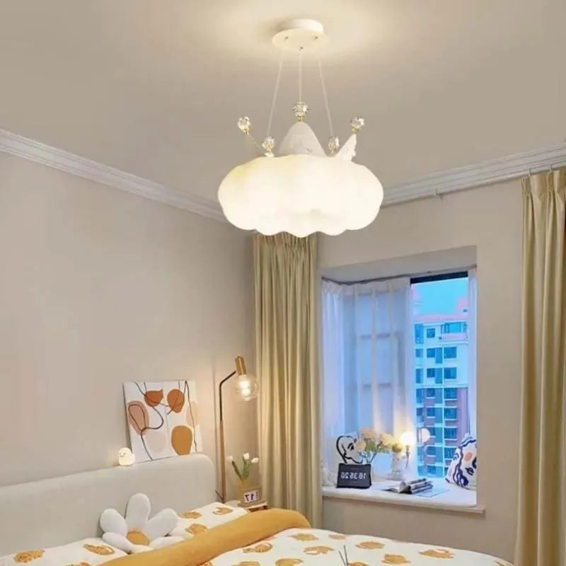 PrincessLume – Franse Kroonlamp met Crèmekleurige Windstijl - hanglampen - detail