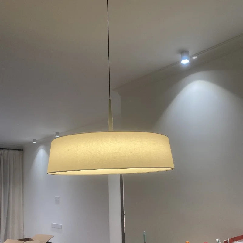 CircoLuce: Moderne Minimalistische LED Hanglamp van Stof - hanglampen - detail