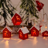 NordiHaus Houten Kersthuis LED Lichtslinger