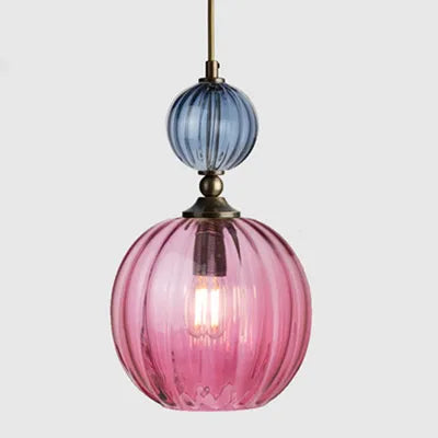 AuroraNordic Gekleurd Glas Hanglamp - hanglampen - sfeerbeeld