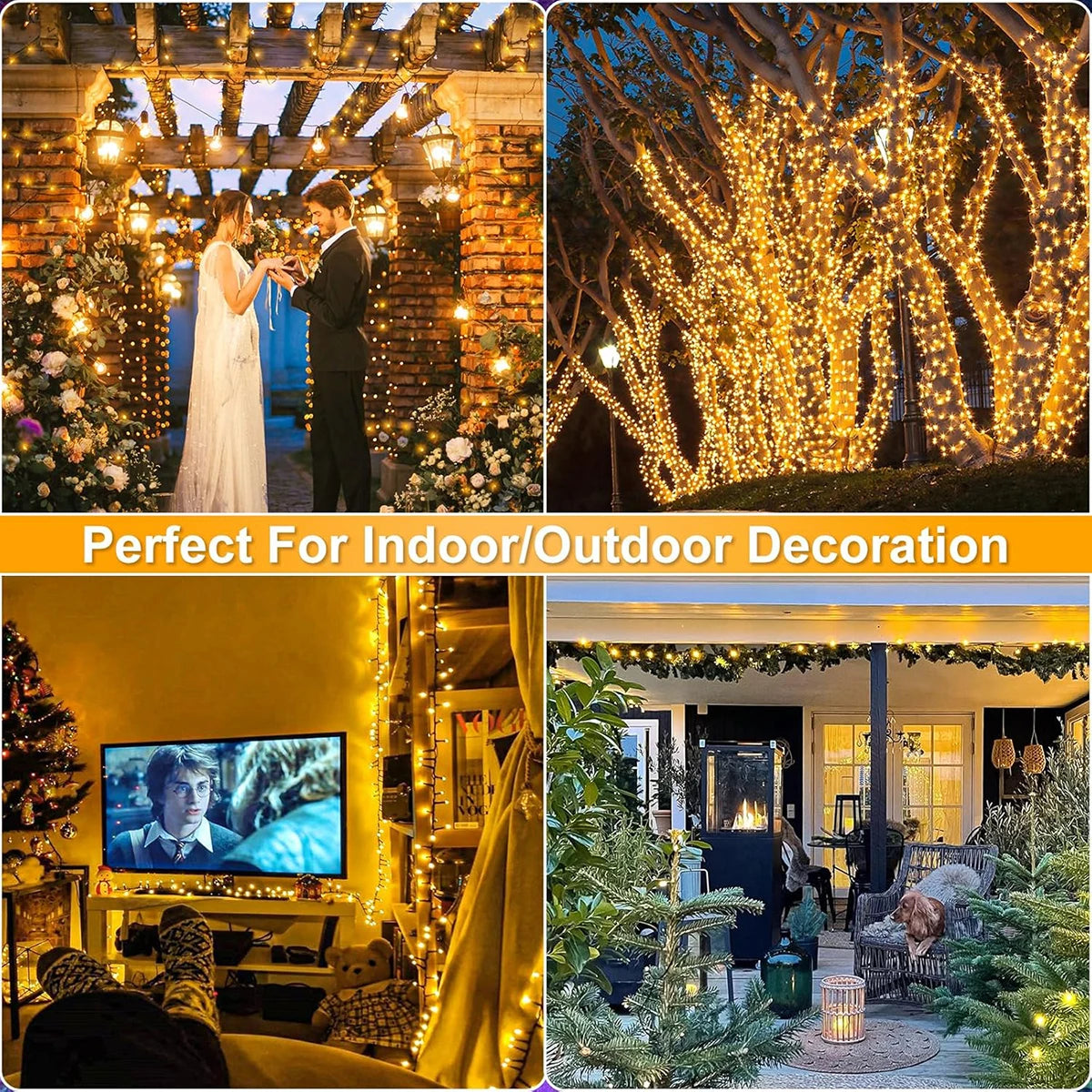 LumiFest 10M–100M LED String Fairy Lights - buitenverlichting - zijaanzicht