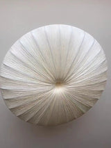 Wabi-Sabi Luxe Stoffen LED Plafondlamp – Minimalistische Rond Vliegende Schotel Hanglamp