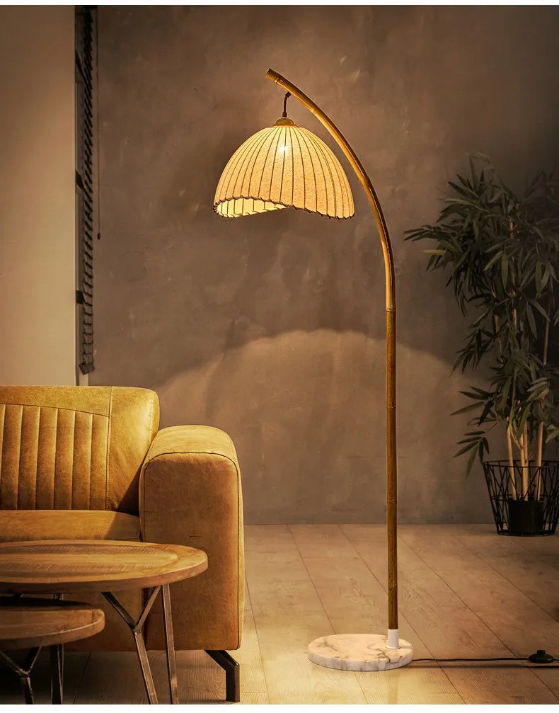 ZenGlow Wabi-Sabi LED Vloerlamp – Scandinavisch Minimalisme & Japans Design voor een Rustgevende Sfeer - vloerlampen - materi
