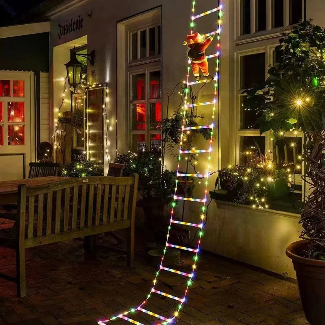 KerstLuxe Santa Claus Klimtouw LED Sfeerverlichting – 1M / 3M USB String Light - buitenverlichting - materiaaldetail