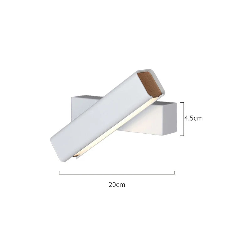 Nordic FlexGlow – Minimalistische Draaibare LED Wandlamp - wandlamp - close-up