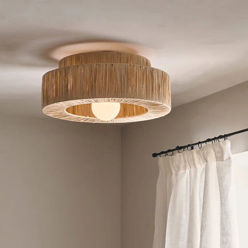 ZENLUMI Japanse Rieten Hanglamp - hanglampen