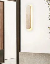 StoneGlow Recta – Moderne Wandlamp van Natuursteen