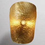 Minimalistische Koperen Hanglamp in Lotusblaad Ontwerp
