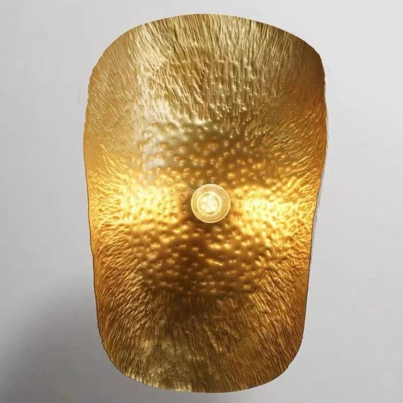 Minimalistische Koperen Hanglamp in Lotusblaad Ontwerp