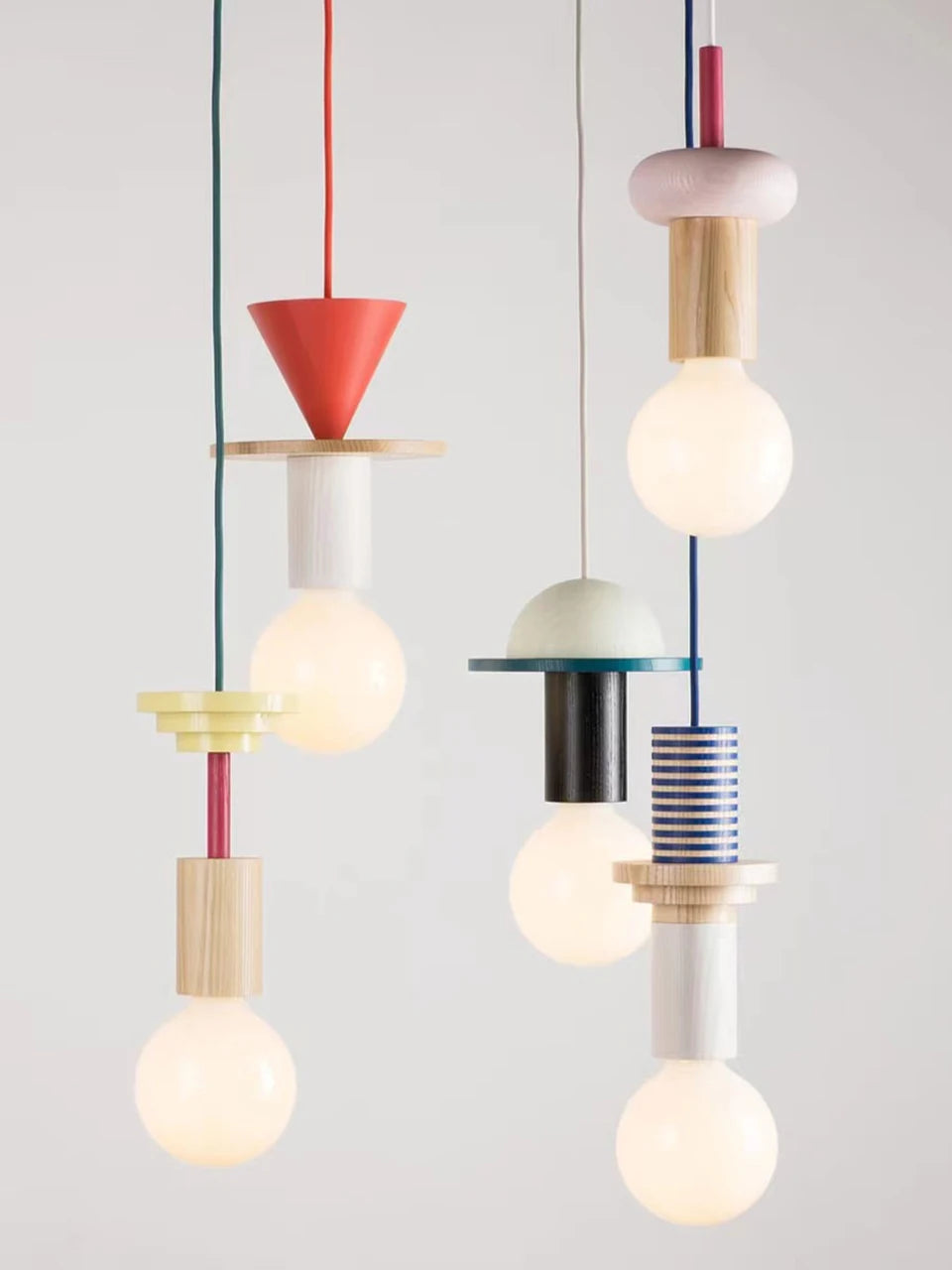 Nordic Wooden Glow - plafondlamp - materiaaldetail