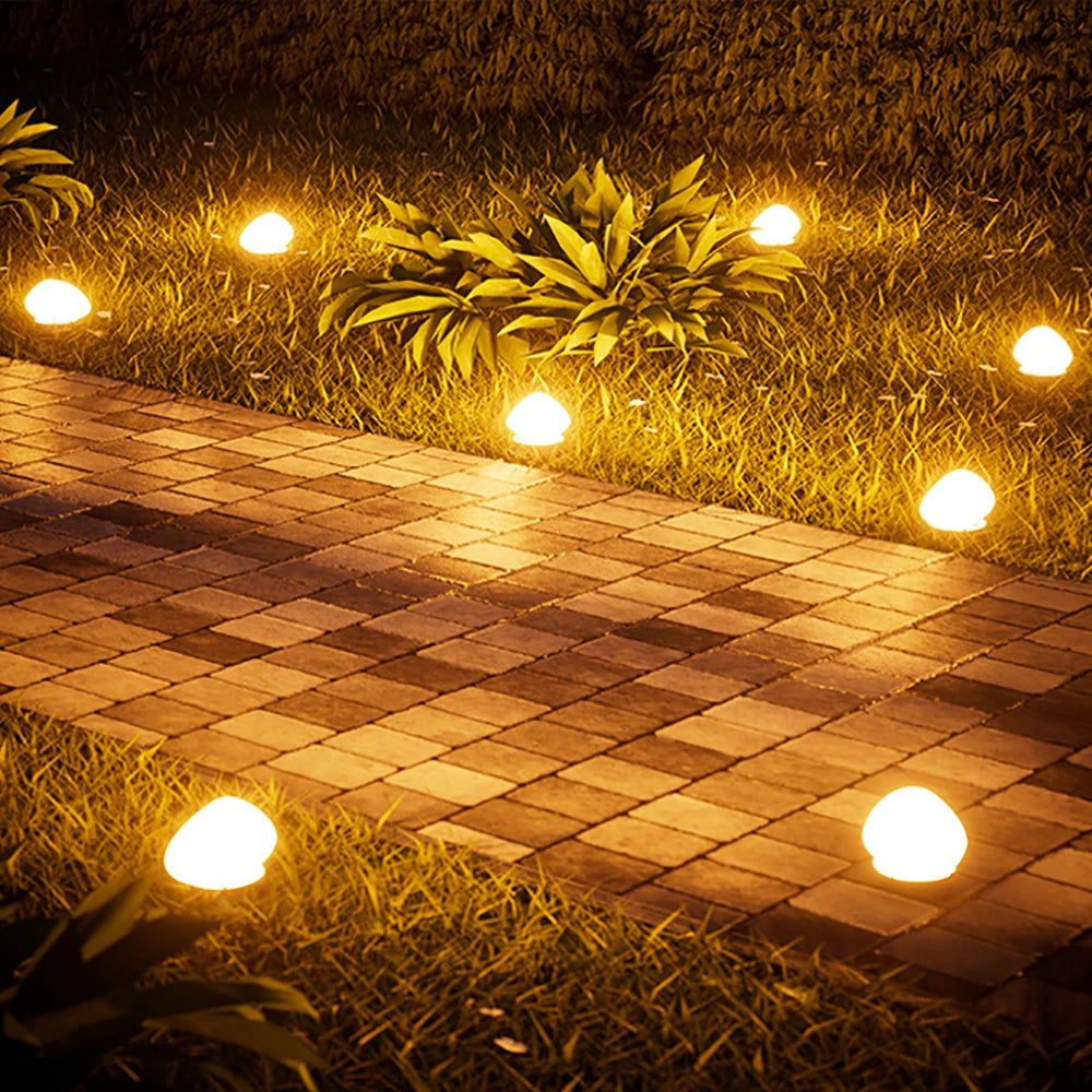 LUXGLOW Solar Kiezel Buitenlamp - buitenverlichting - zijaanzicht