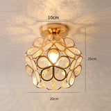 Design Bloemen Stijl Glazen Hal Plafondlamp