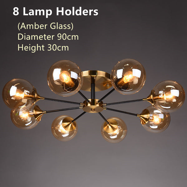 Rotor Koperen Plafondlamp Voor In De Woonkamer - plafondlamp - materiaaldetail