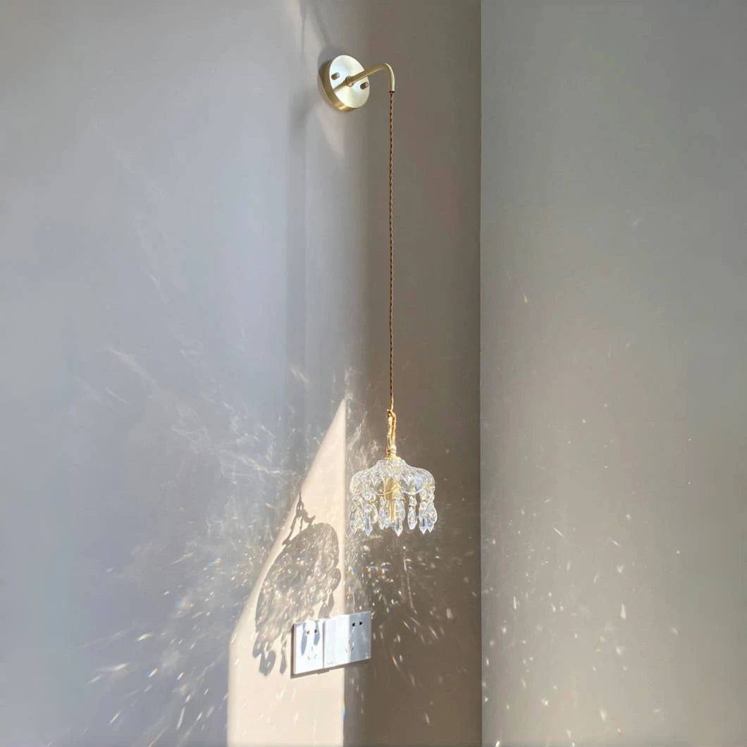 Franse Retro Glazen Hanglamp - hanglampen - detail