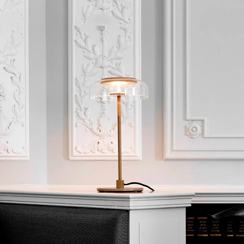Aurélo – Designer Tafellamp van Glas met LED in Postmoderne Stijl - tafellampen - gemonteerd