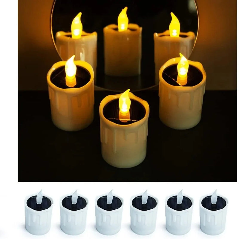 SOLAGLOW 6-Delige Solar LED Theelichtjes
