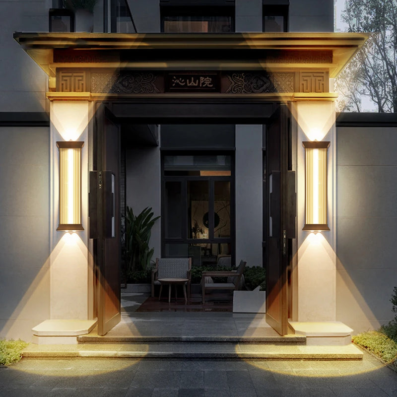 SteelLux LED Buitenlamp – Waterdichte RVS Wandlamp voor Tuin