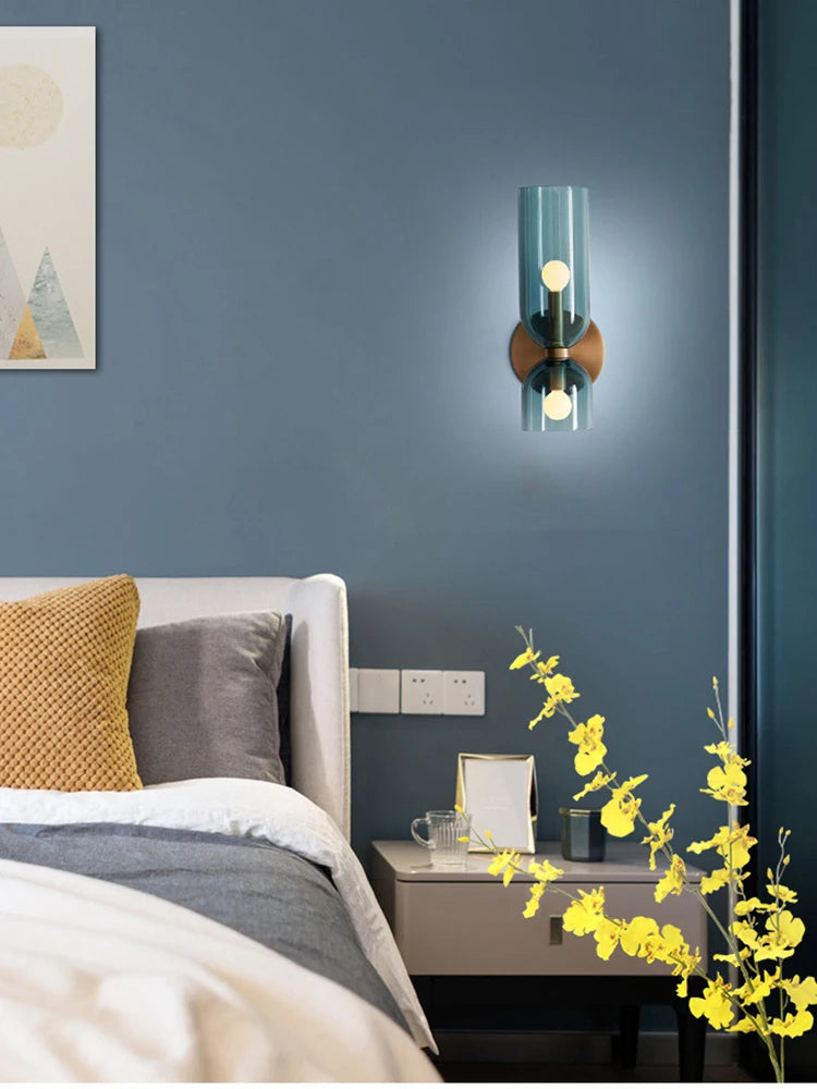 AuroraNord Luxe Glazen Wandlamp - wandlamp - close-up