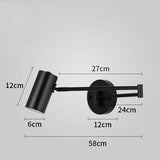 LUXARM Verstelbare Wandlamp met Lange Arm