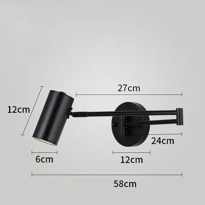 LUXARM Verstelbare Wandlamp met Lange Arm