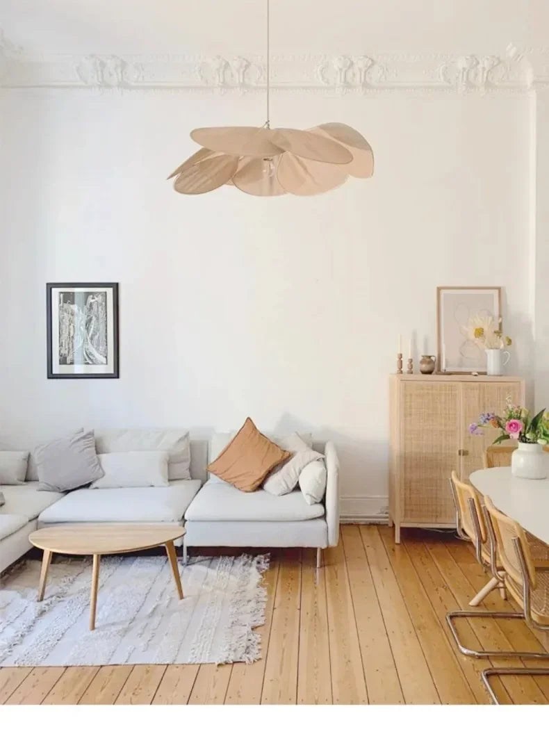 LumaFlora Petal Light – Stoffen Kunst Hanglamp met Kleurrijke Bloembladen - hanglampen