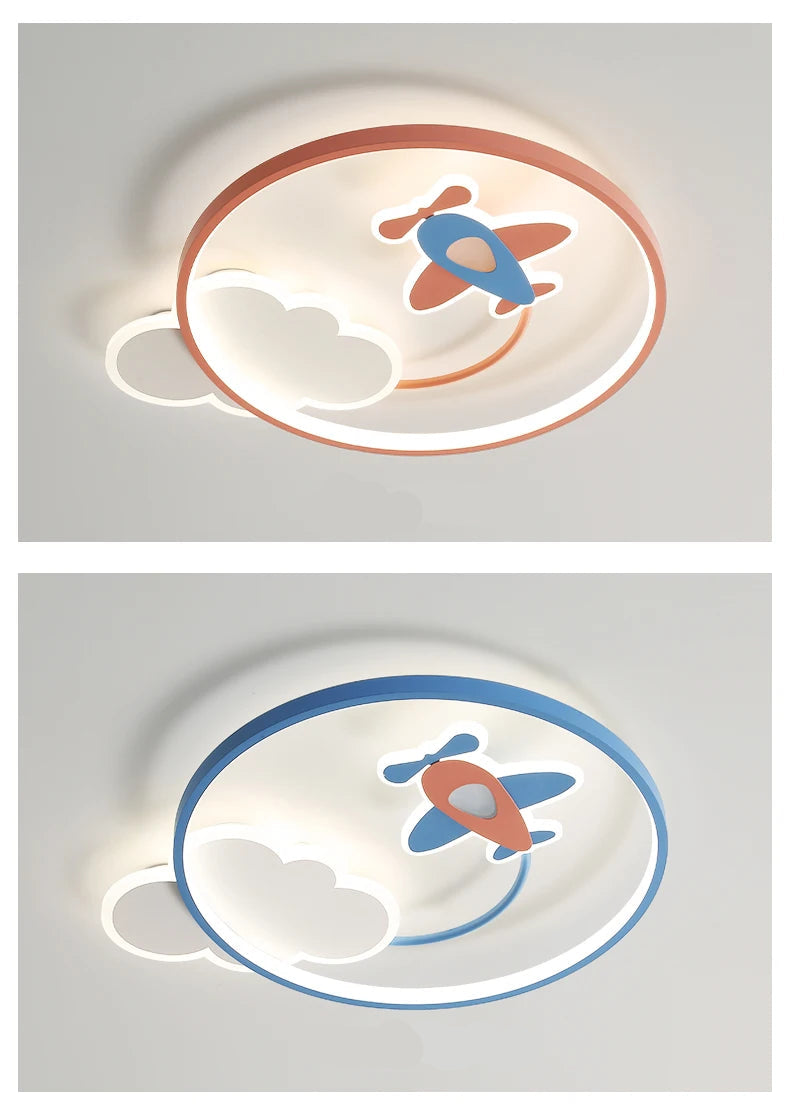 DreamGlow Dimbare Kinderkamer LED Plafondlamp met Afstandsbediening - plafondlampen - detail