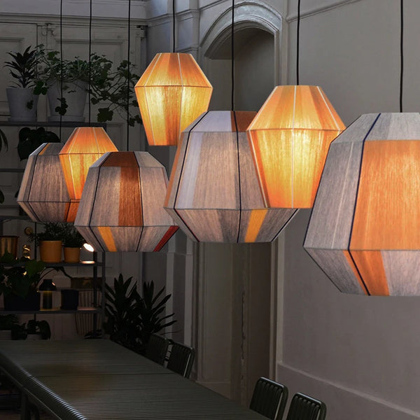 BonLumi Naturé – Retro Bonbon Hanglamp van Henneptouw en Rotan