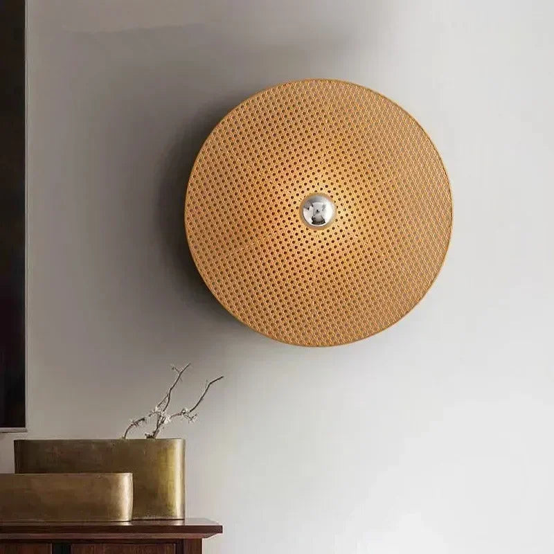 RattanHikari Handgemaakte Japanse Bamboe Wandlamp - wandlamp - detail